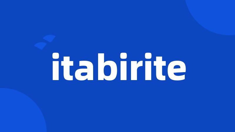 itabirite