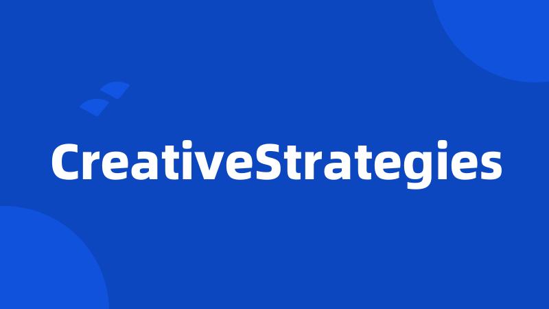 CreativeStrategies