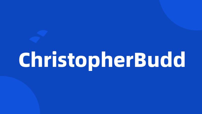 ChristopherBudd