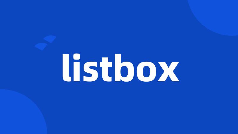 listbox