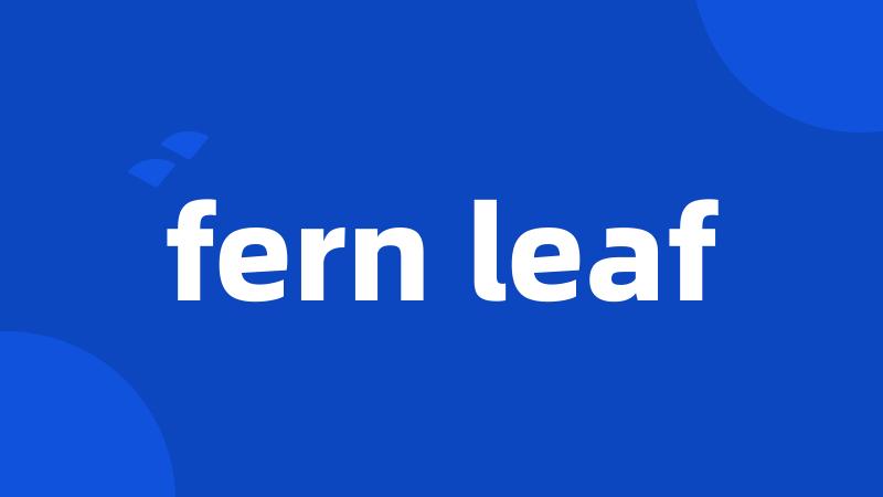 fern leaf