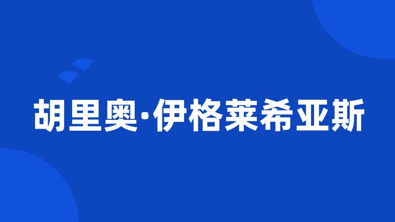 胡里奥·伊格莱希亚斯