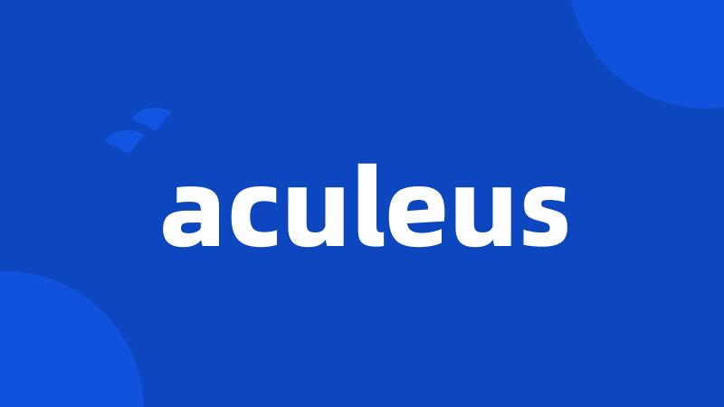 aculeus