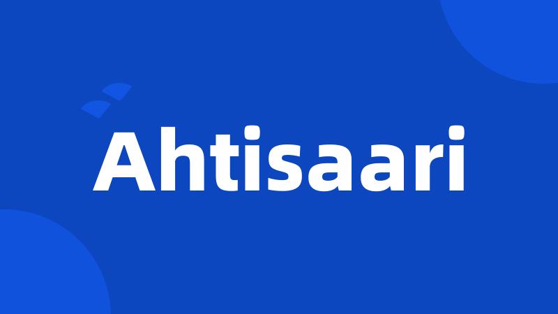 Ahtisaari