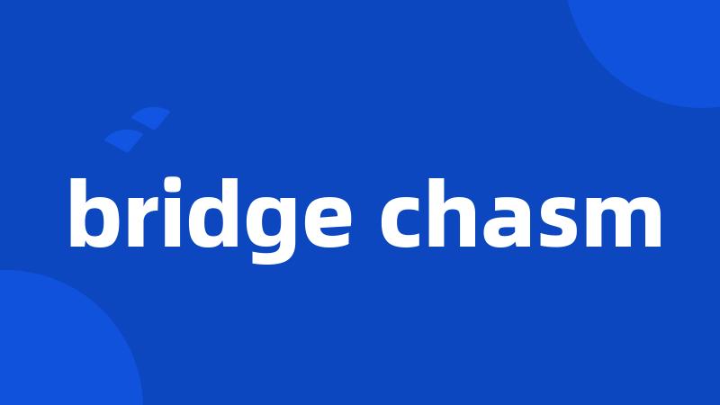 bridge chasm