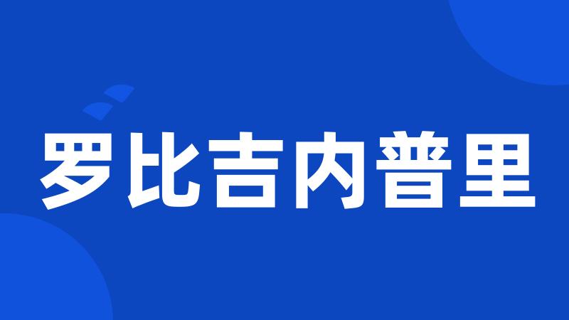 罗比吉内普里