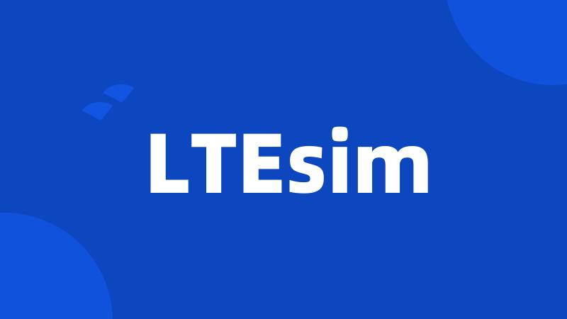 LTEsim