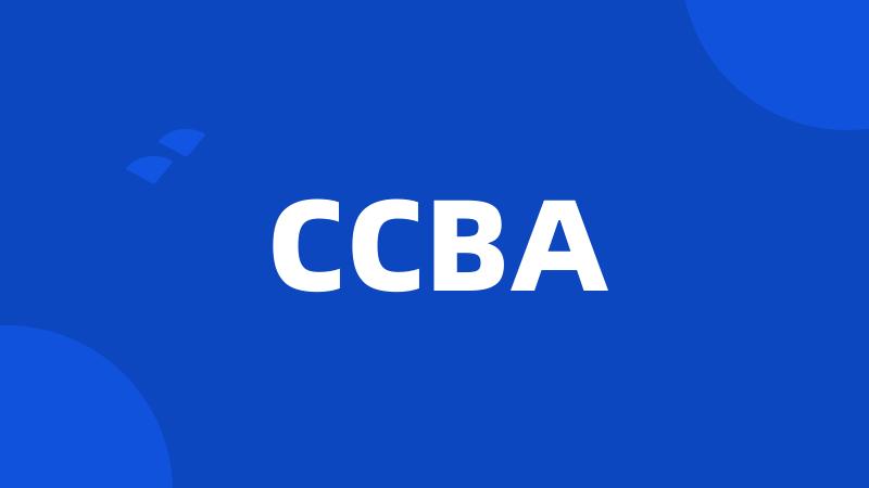 CCBA