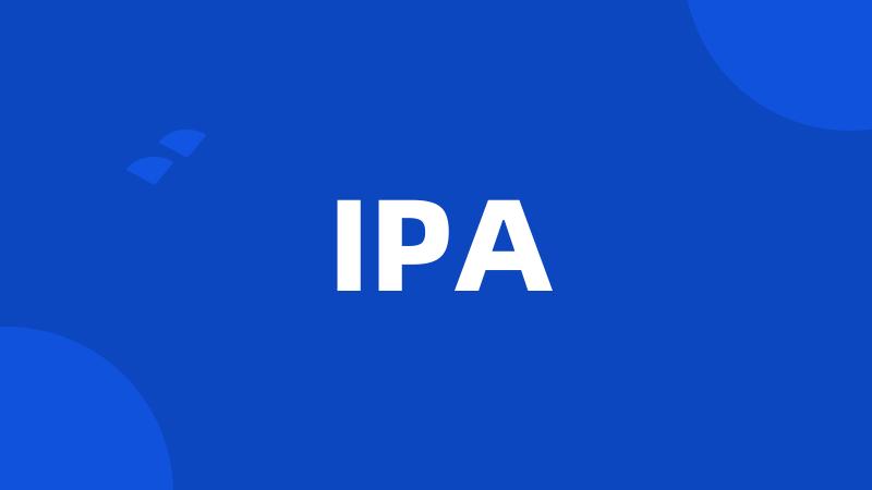 IPA