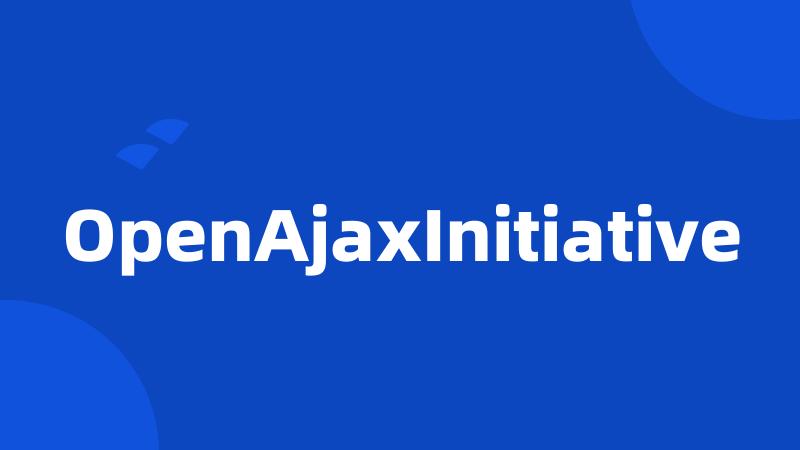 OpenAjaxInitiative