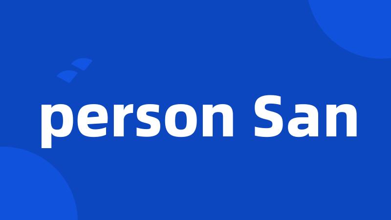 person San