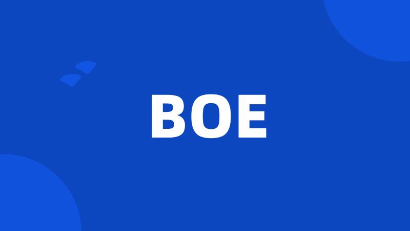 BOE