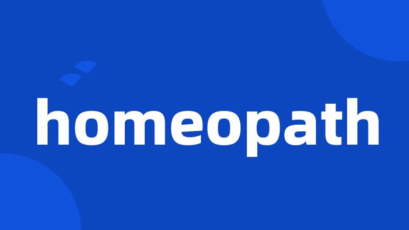 homeopath