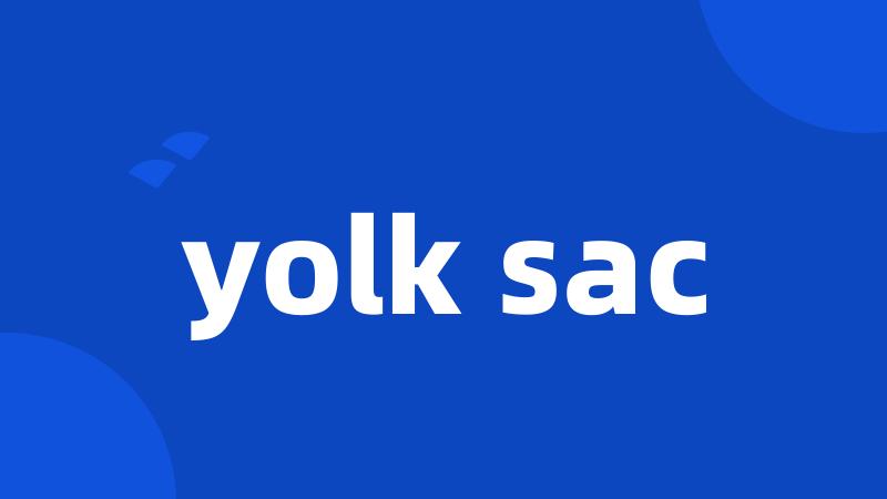 yolk sac