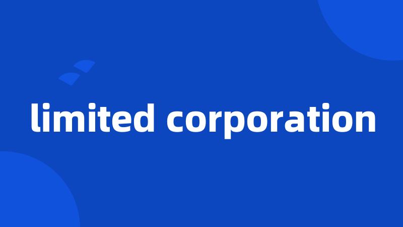 limited corporation