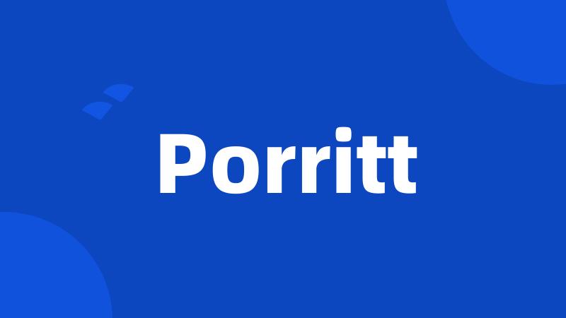 Porritt