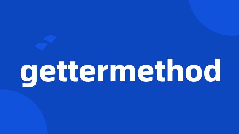 gettermethod