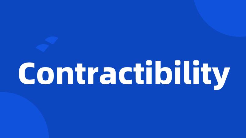 Contractibility