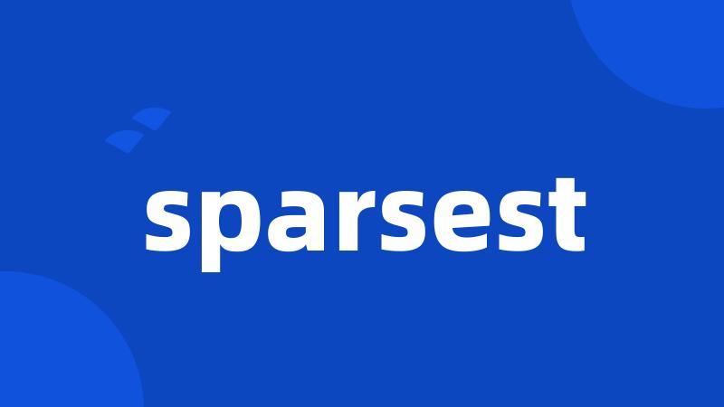 sparsest