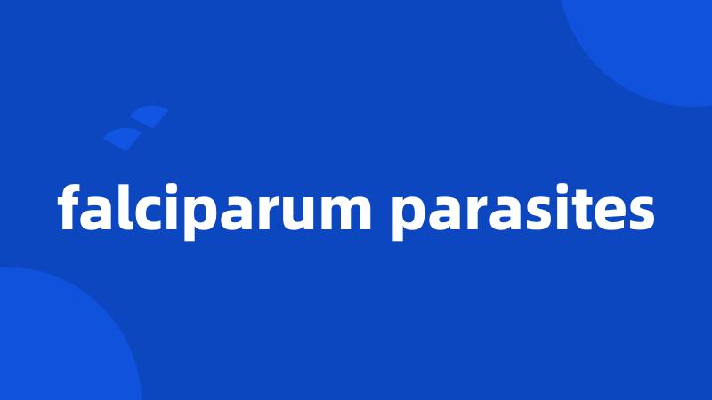 falciparum parasites