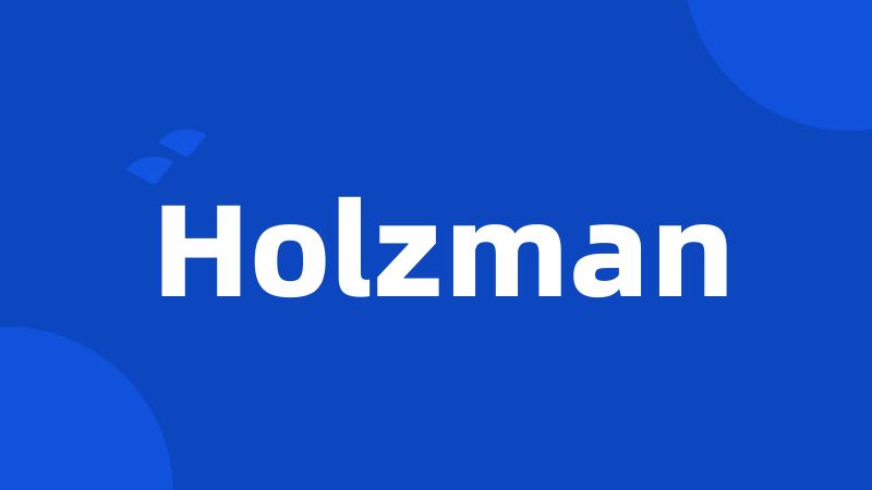 Holzman