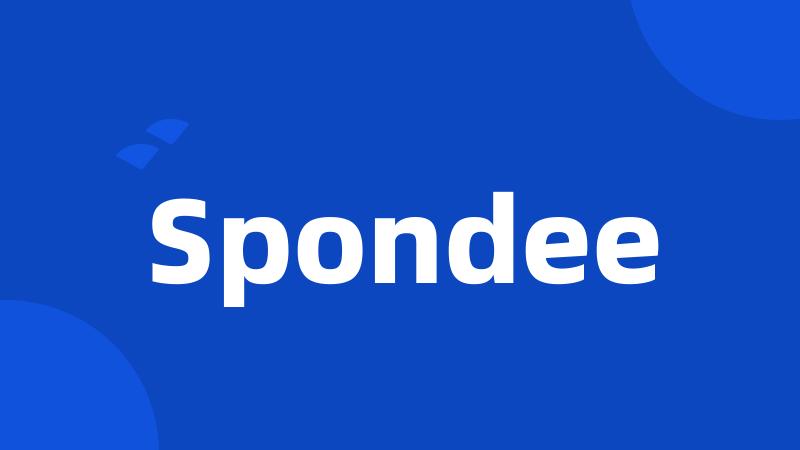 Spondee