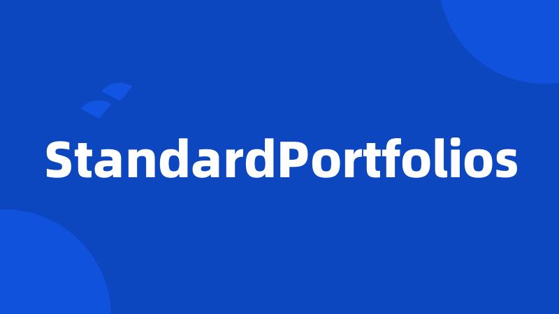 StandardPortfolios