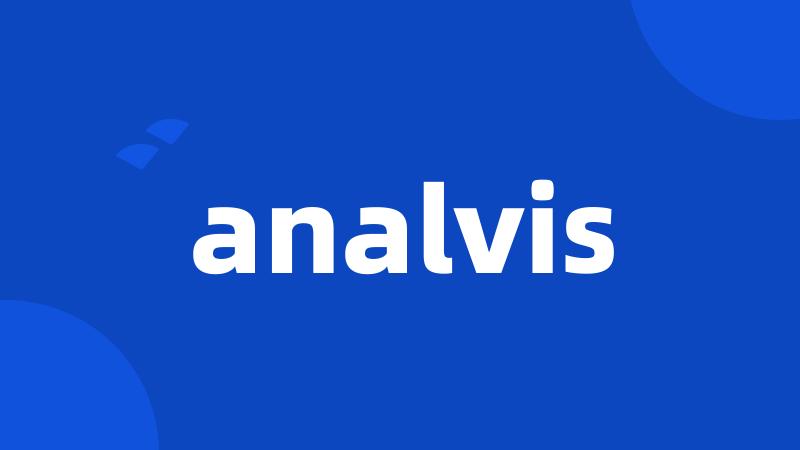 analvis