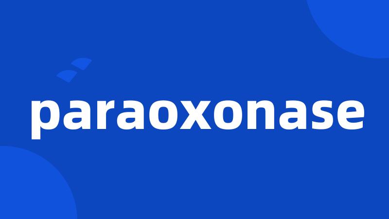 paraoxonase