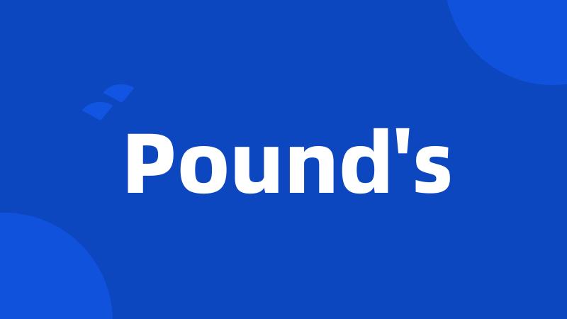 Pound's