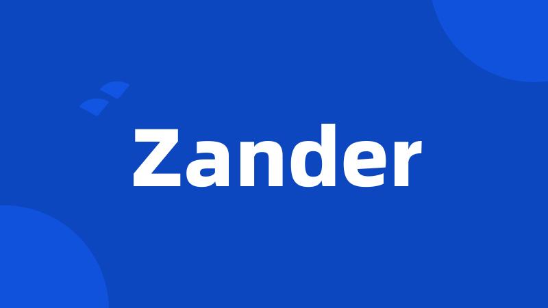 Zander