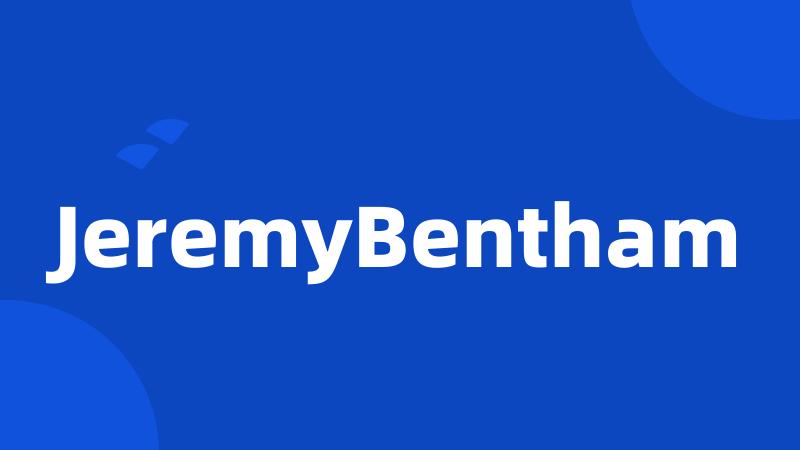 JeremyBentham