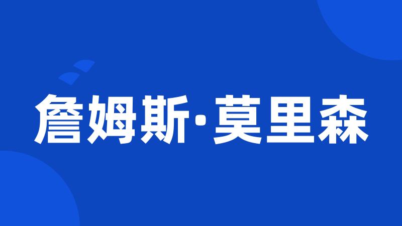 詹姆斯·莫里森