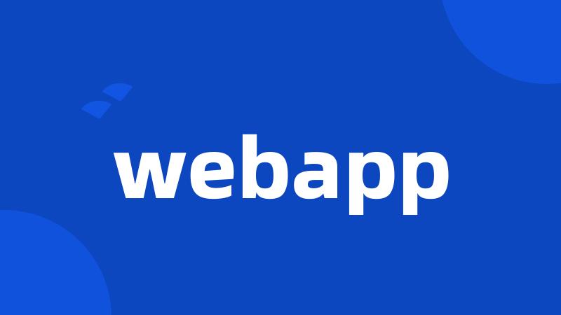 webapp