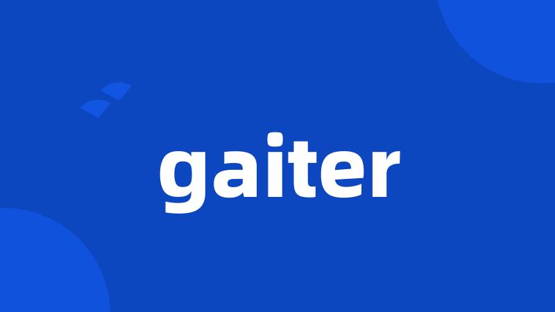 gaiter