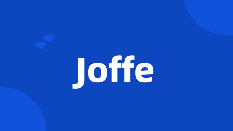 Joffe