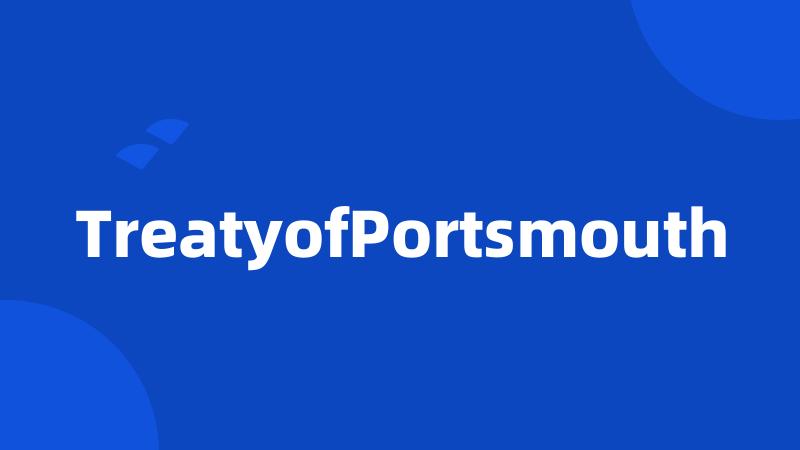 TreatyofPortsmouth