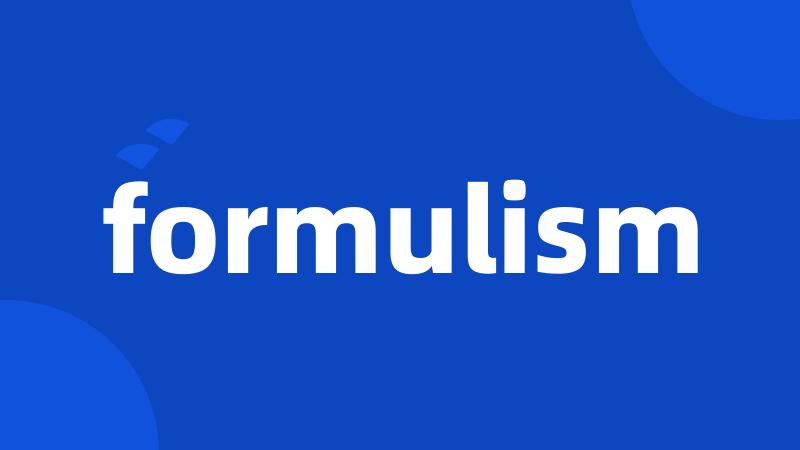 formulism