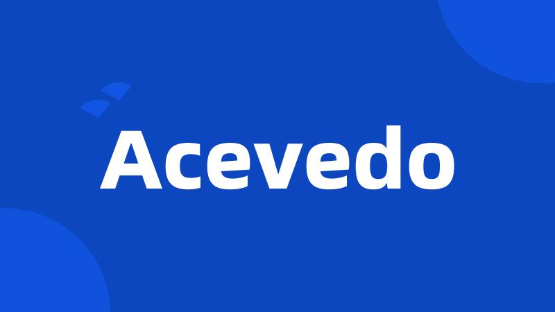 Acevedo