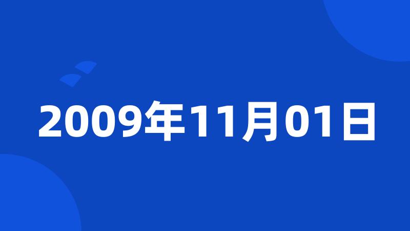 2009年11月01日