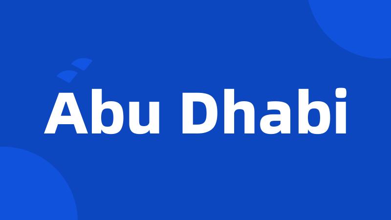 Abu Dhabi