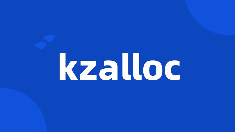 kzalloc