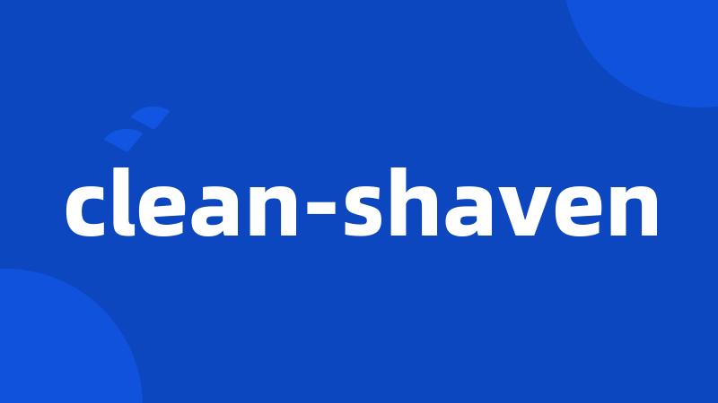 clean-shaven