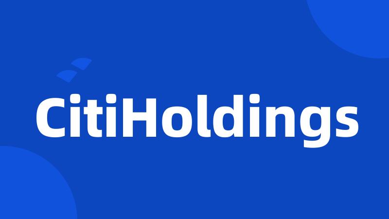 CitiHoldings