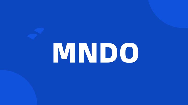 MNDO