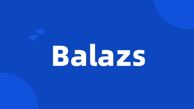 Balazs