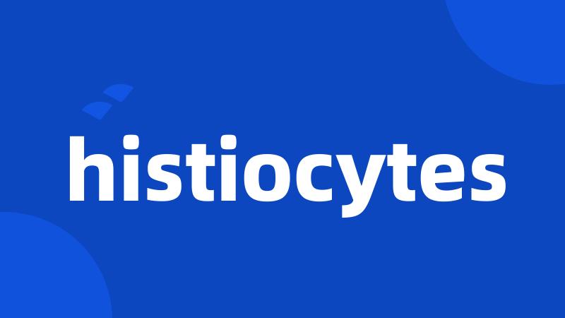 histiocytes