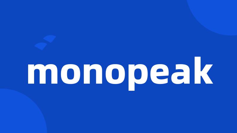 monopeak