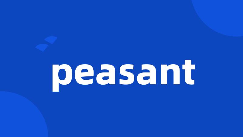 peasant