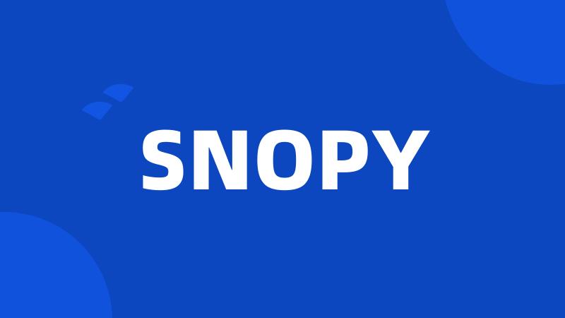 SNOPY